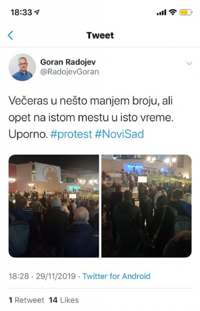 Protest, Novi Sad