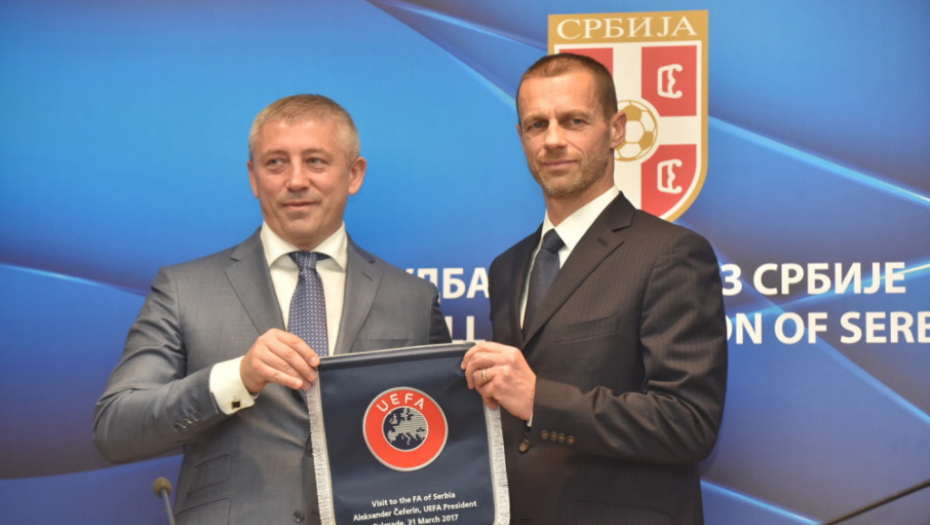 Slaviša Kokeza i Aleksandar Čeferin