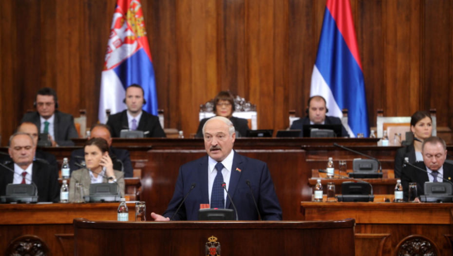 Aleksandar Lukašenko, Skupština Srbije