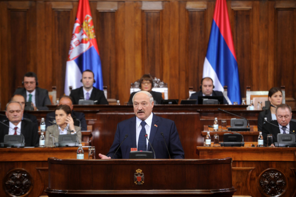 Aleksandar Lukašenko, Skupština Srbije