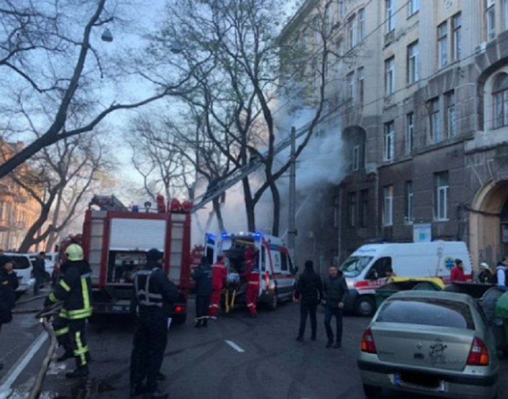 Požar na Ekonomskom fakultetu u Odesi