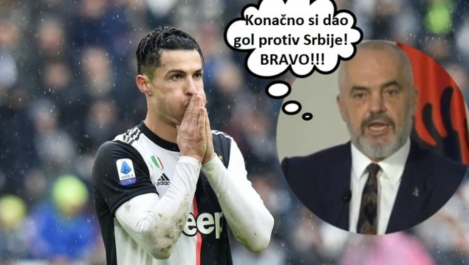 Kristijano Ronaldo i Edi Rama