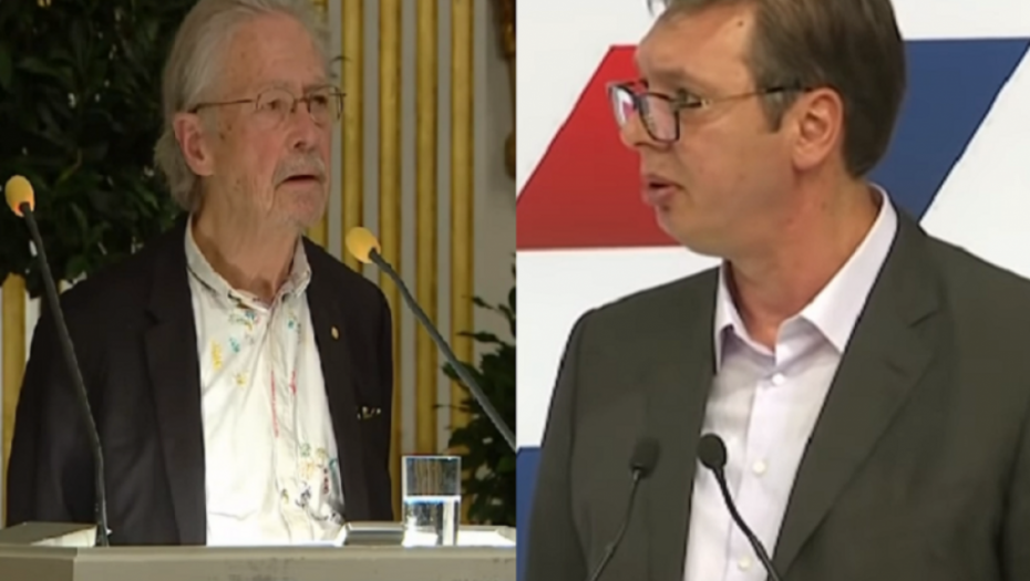 Peter Handke i Aleksandar Vučić
