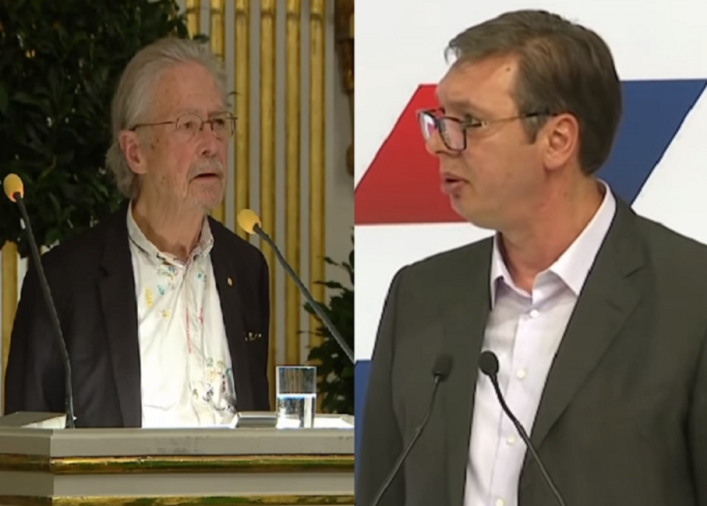 Peter Handke i Aleksandar Vučić