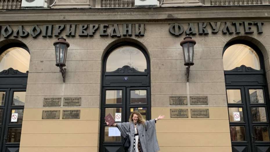 Vesna ispred Poljoprivrednog fakulteta