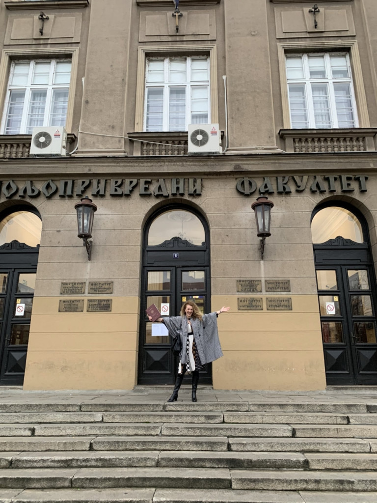 Vesna ispred Poljoprivrednog fakulteta