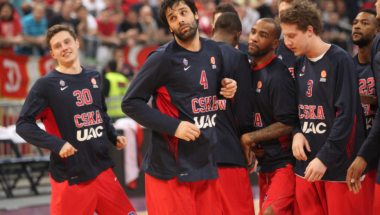 Miloš Teodosić i Aron Džekson u CSKA