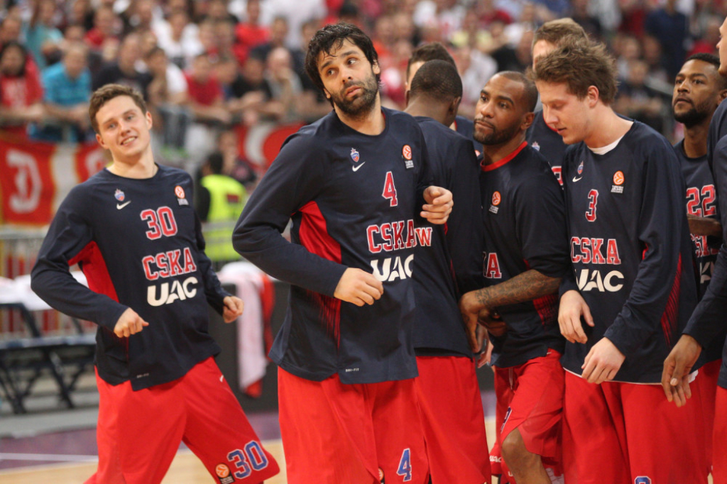 Miloš Teodosić i Aron Džekson u CSKA