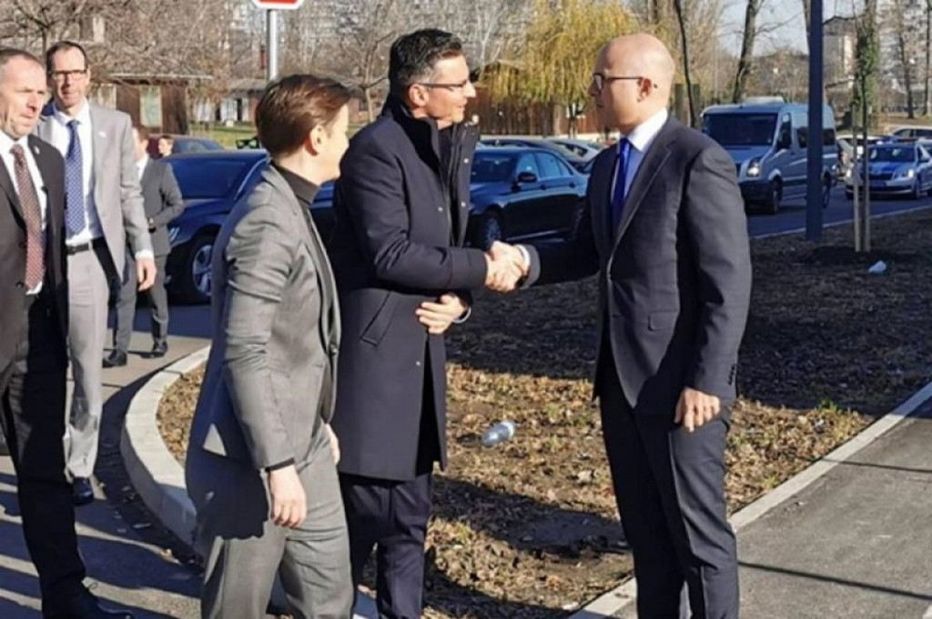 Miloš Vučević, Ana Brnabić, Marjan Šarec