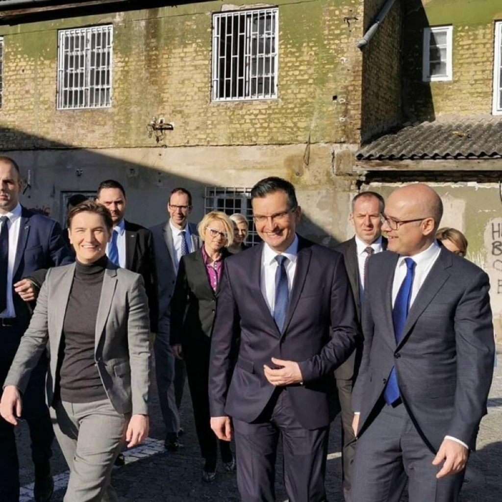 Ana Brnabić, Marjan Šarec, Miloš Vučević