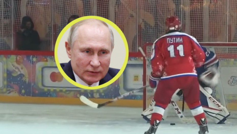 Putin igra hokej