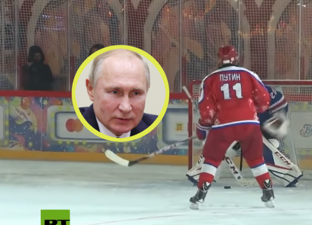 Putin igra hokej