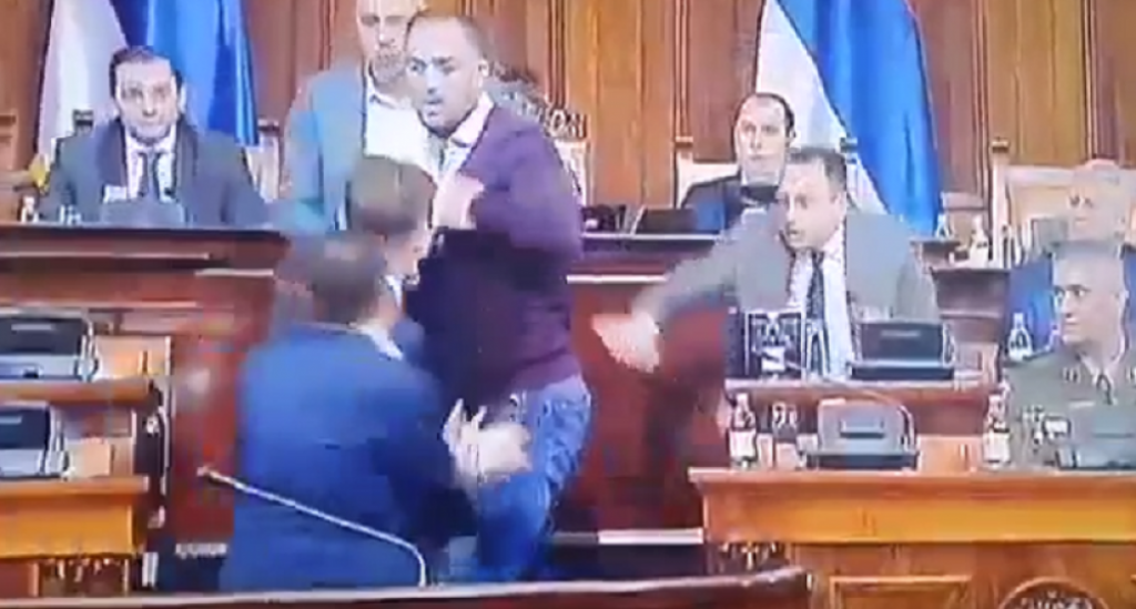 tuča u Skupštini Srbije