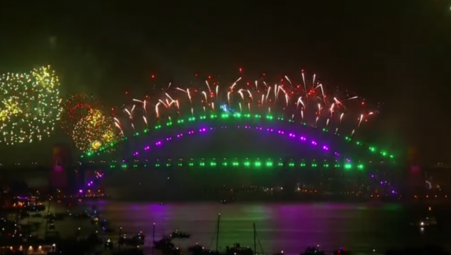 Vatromet, doček, Australija