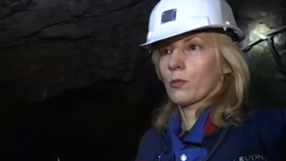 Milena Taisić, zaposlena u rudniku