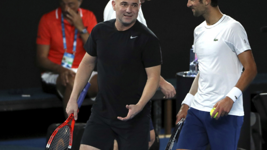 Andre Agasi i Novak Đoković