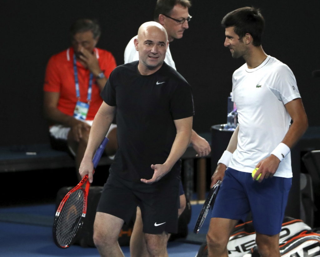 Andre Agasi i Novak Đoković