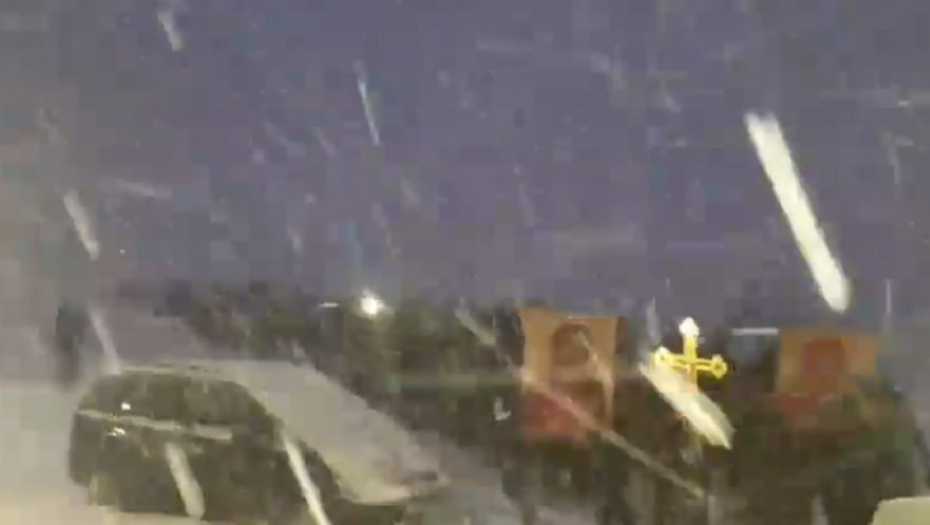 Litija u Žabljaku po mećavi