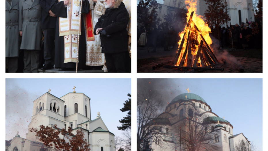 Paljenje Badnjaka, Hram Svetog Save