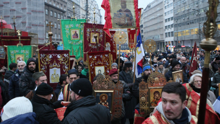 Litija u centru Beograda