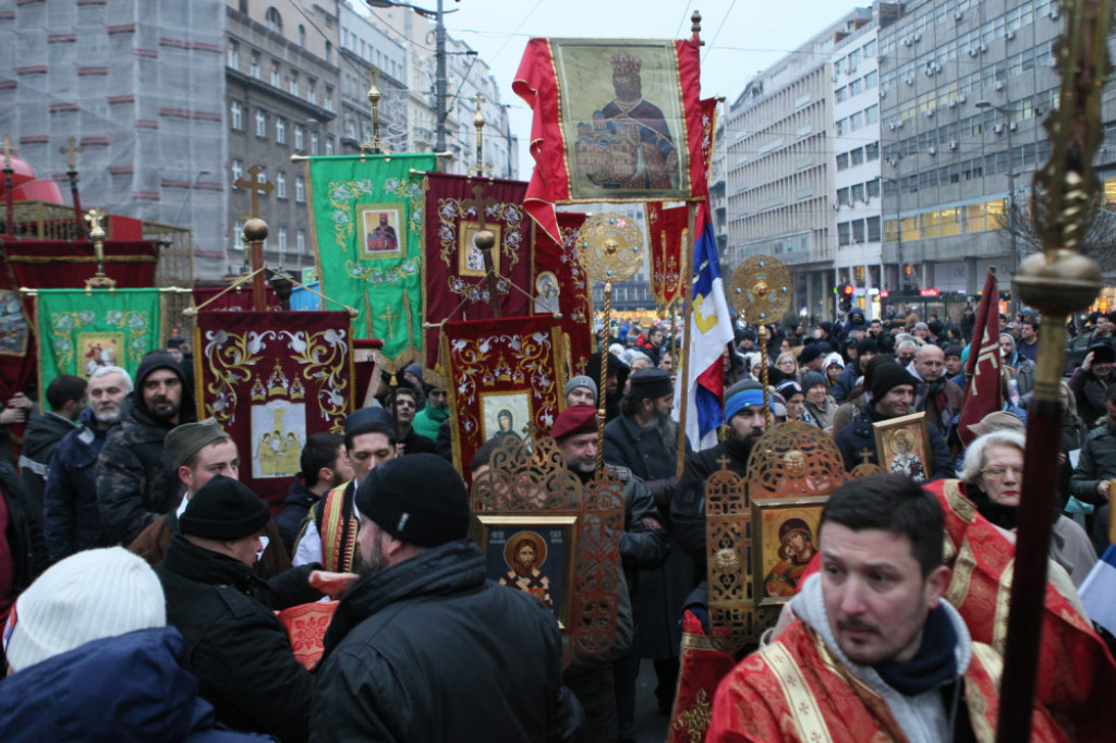 Litija u centru Beograda