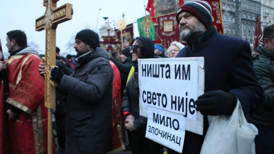 Litija u centru Beograda