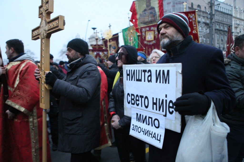 Litija u centru Beograda