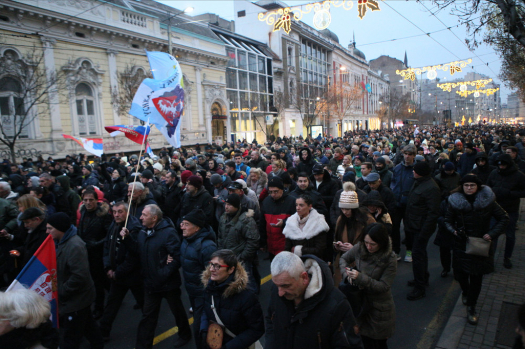 Litija u centru Beograda