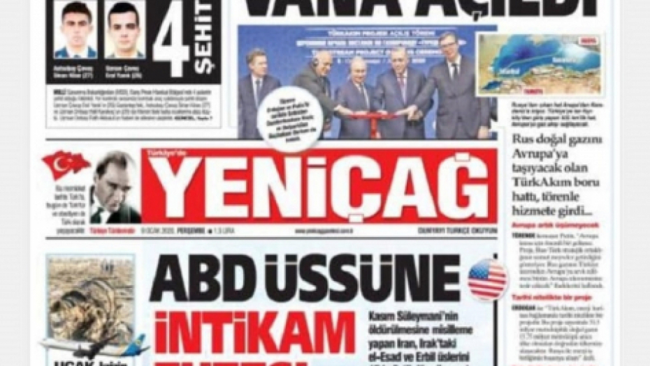 Vučić na naslovnim stranama turskih novina