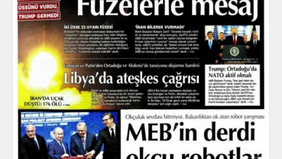 Vučić na naslovnim stranama turskih novina