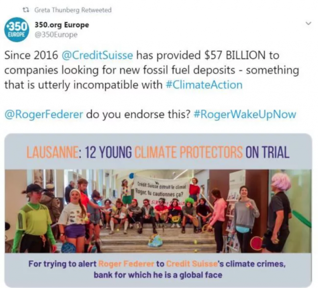 Greta Tanberg i Rodžer Federer