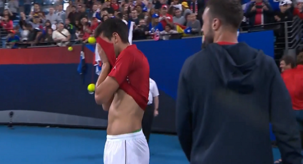 Novak Đoković suze