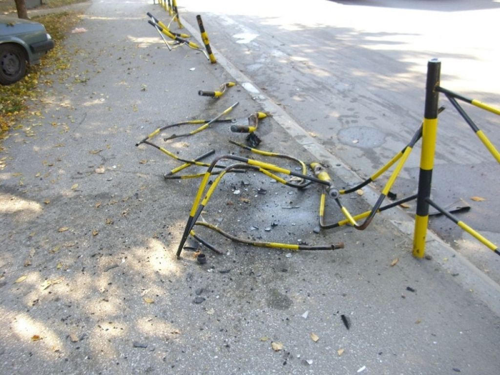 zapaljen automobil, Leskovac