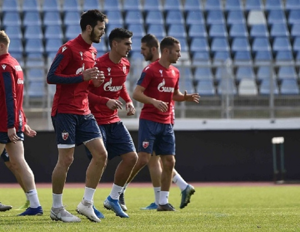Trening fudbalera Crvene zvezde
