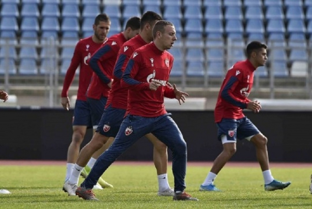 Trening fudbalera Crvene zvezde