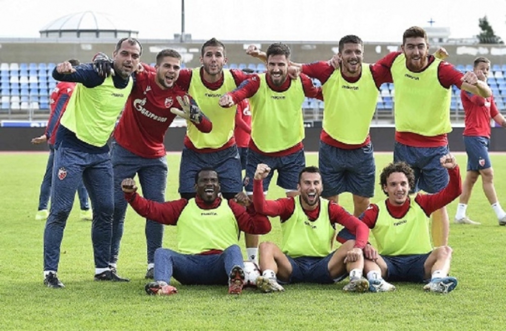 Trening fudbalera Crvene zvezde