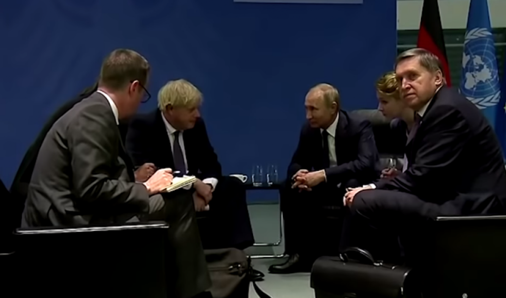Boris Džonson i Vladimir Putin