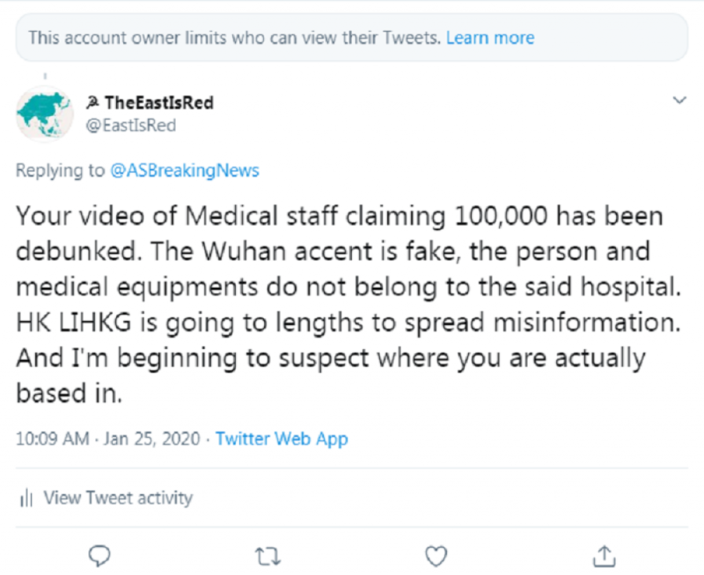 Vuhan, bolnica, lažna vest, snimak