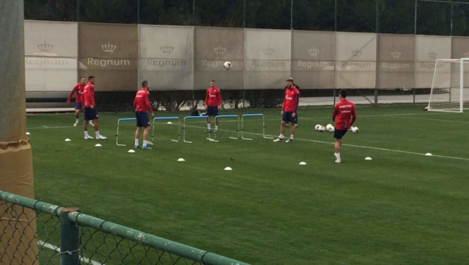 Trening fudbalera Crvene zvezde