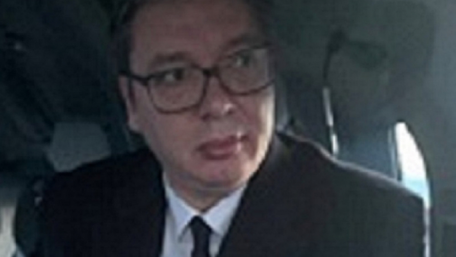 Aleksandar Vučić u helikopteru