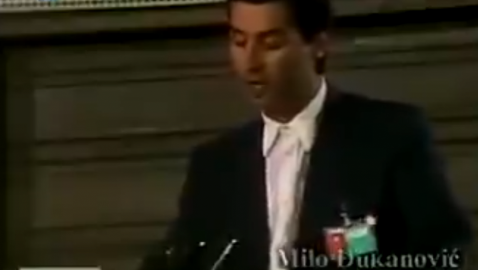 Milo Đukanović 1989