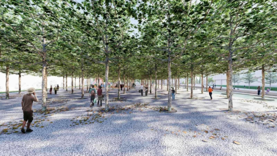 Hram Svetog Save, park, uređenje