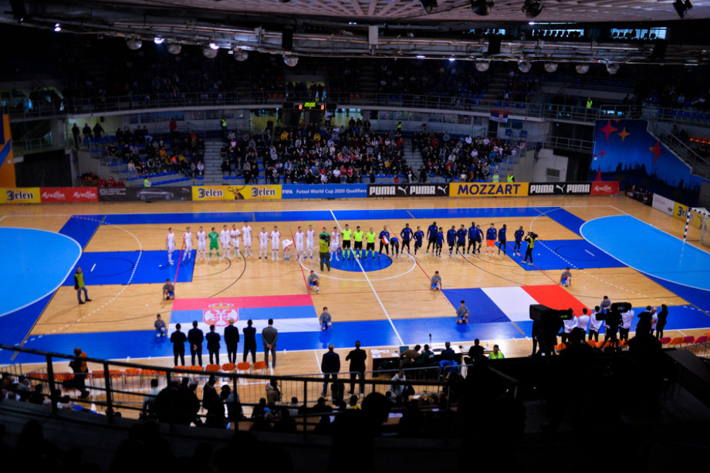 Futsal, Ni&scaron;, Srbija - Francuska