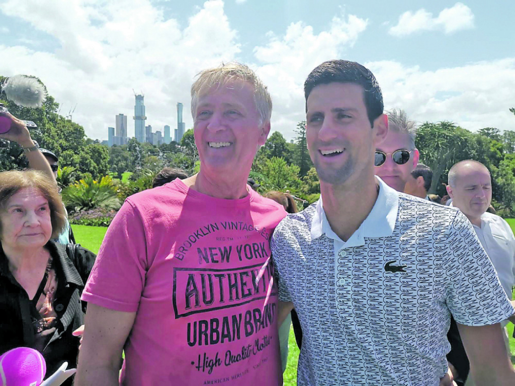 Rovčanin i Đoković su druženje nastavili i u parku