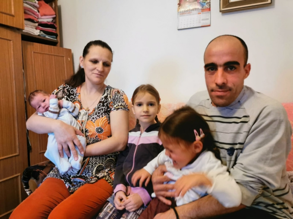 Lazar Milanović sa porodicom