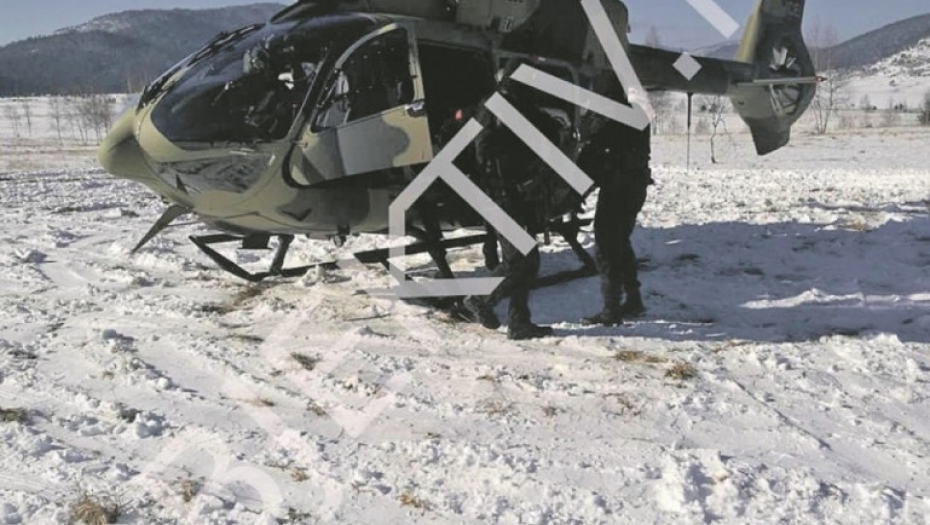 Helikopter erbas u kojem je prebačen Jovan Vukotić