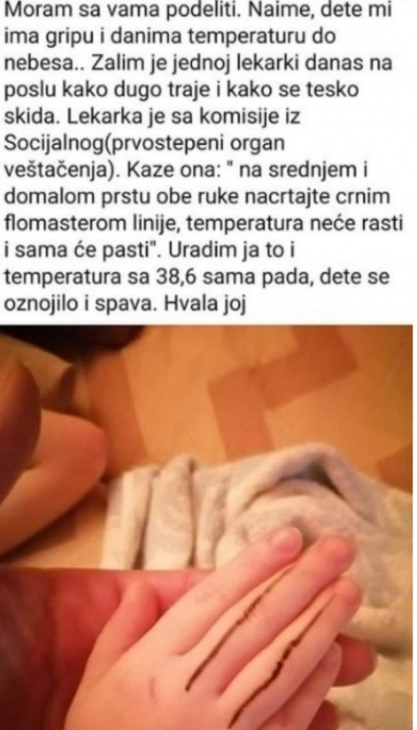 Objava majke bolesnog dečaka