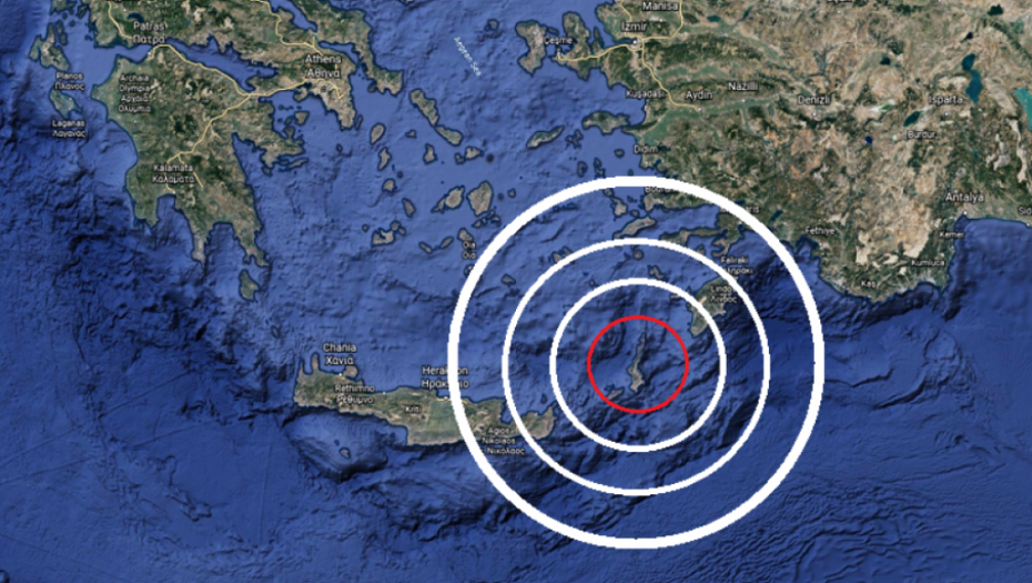 Grčka, Karpatos, zemljotres