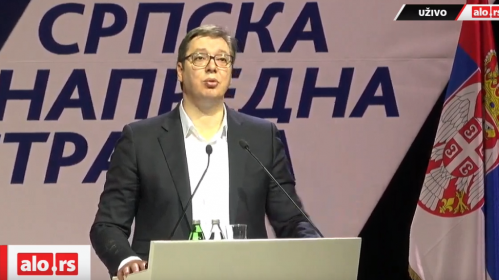 Aleksandar Vučić, sednica Glavnog odbora SNS-a