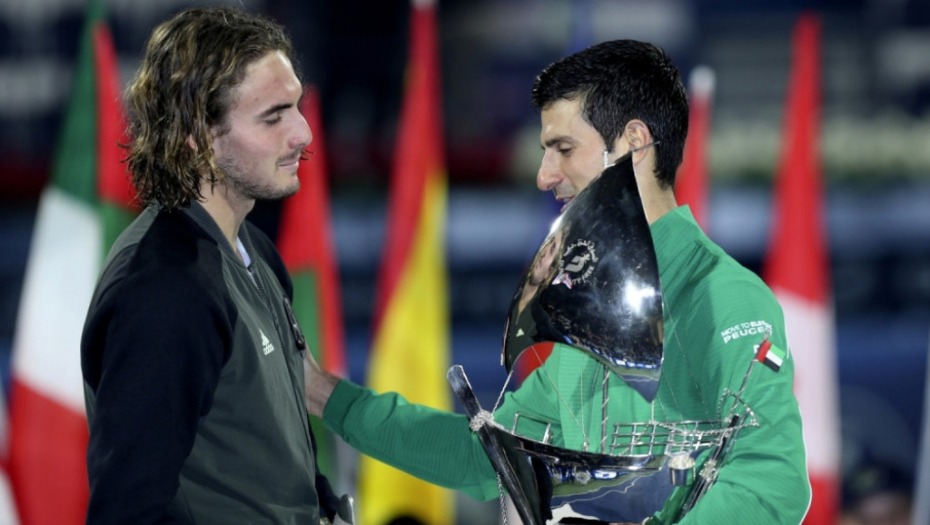 Stefanos Cicipas i Novak Đoković